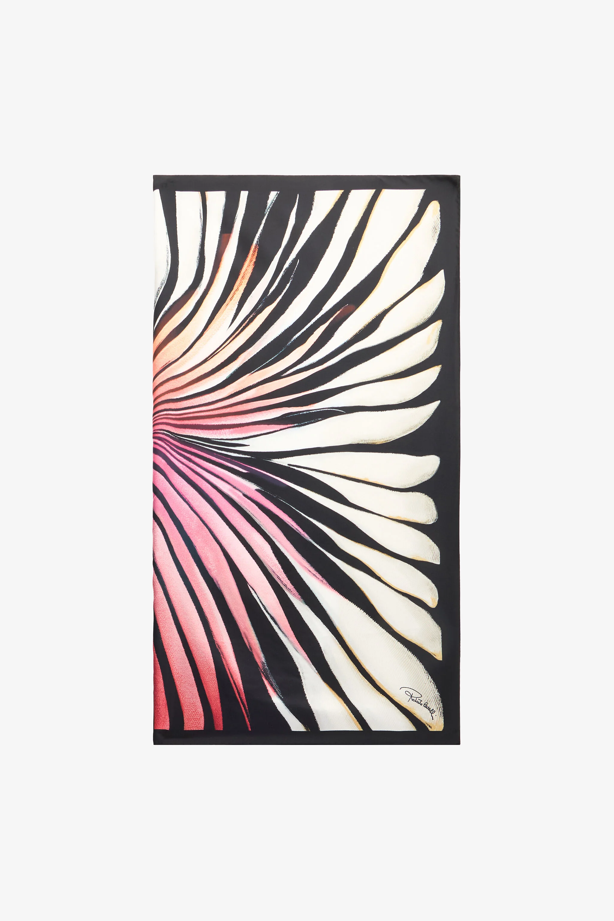 Ray Of Paradise Print Silk Stole - 1