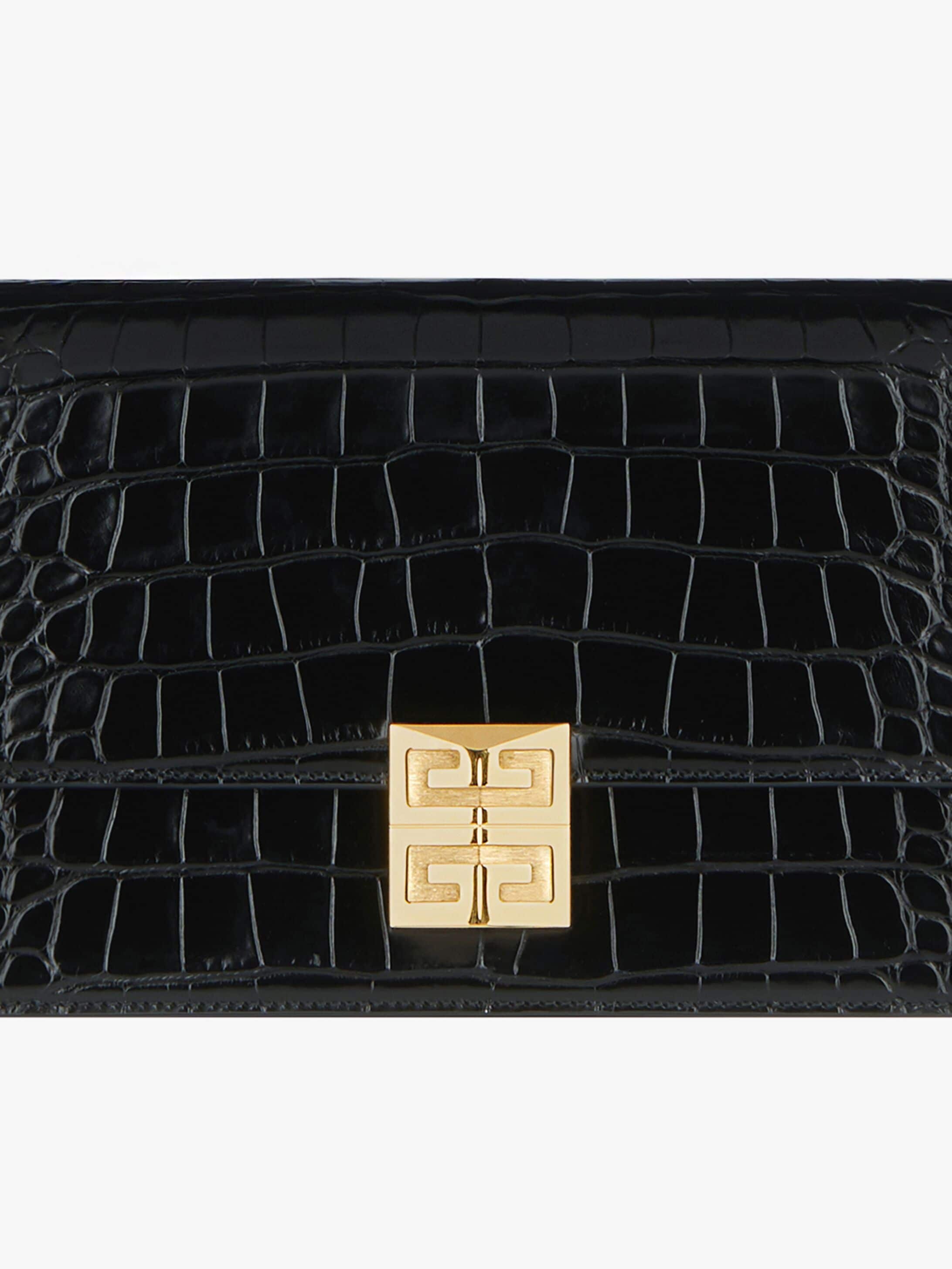MEDIUM 4G BAG IN ALLIGATOR WITH CHAIN - 7