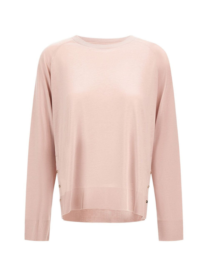 raglan-sleeve press-stud sweater 1
