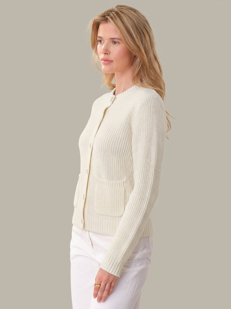 525 america Palmer: Crewneck Cotton Cardigan outlook