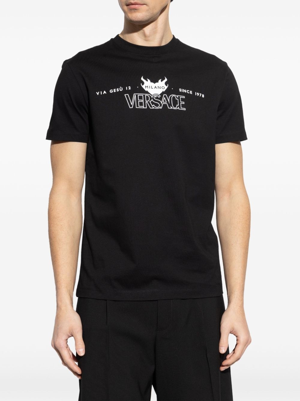 logo-print T-shirt - 3