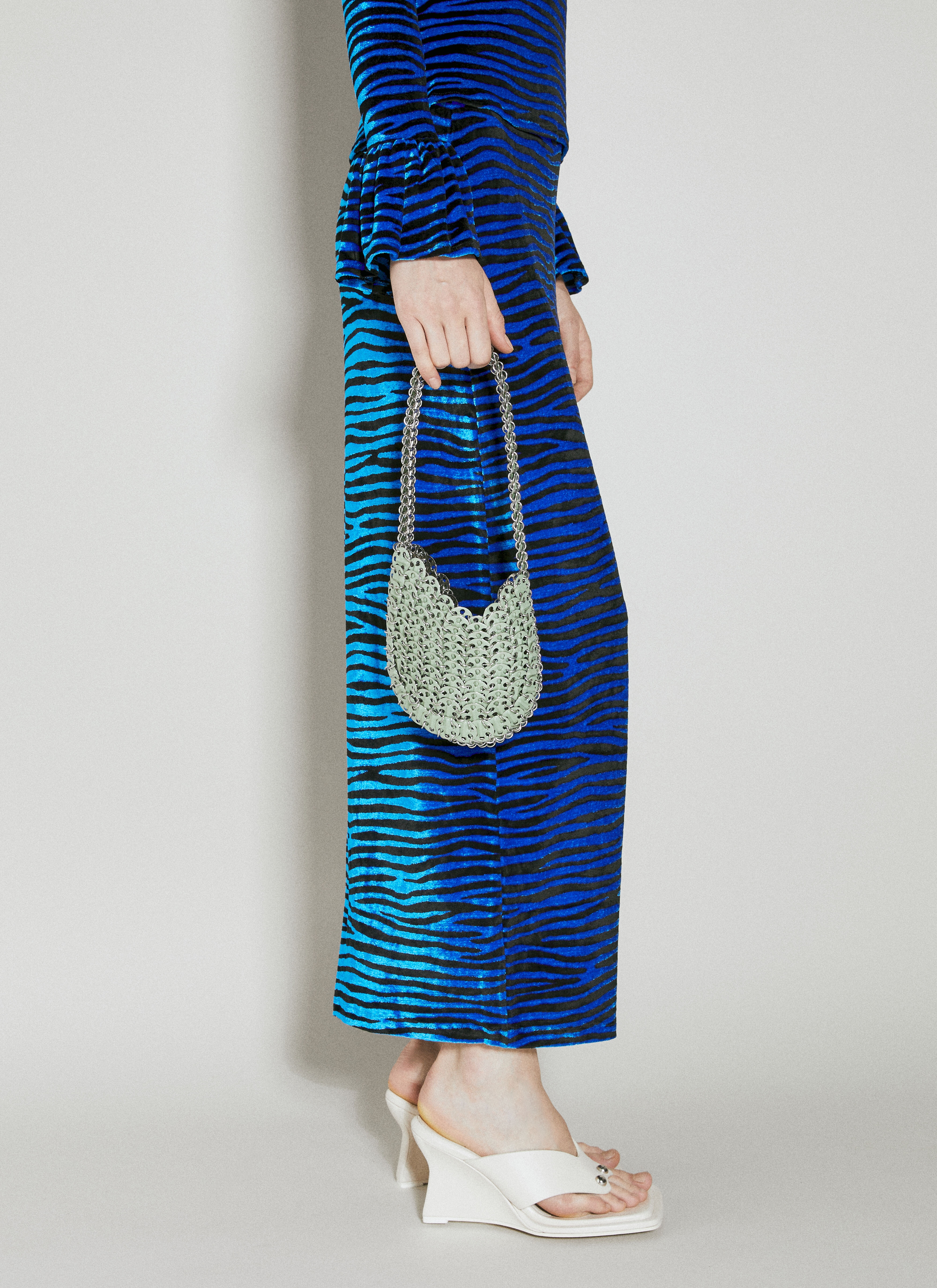 Velvet Zebra Print Skirt - 3