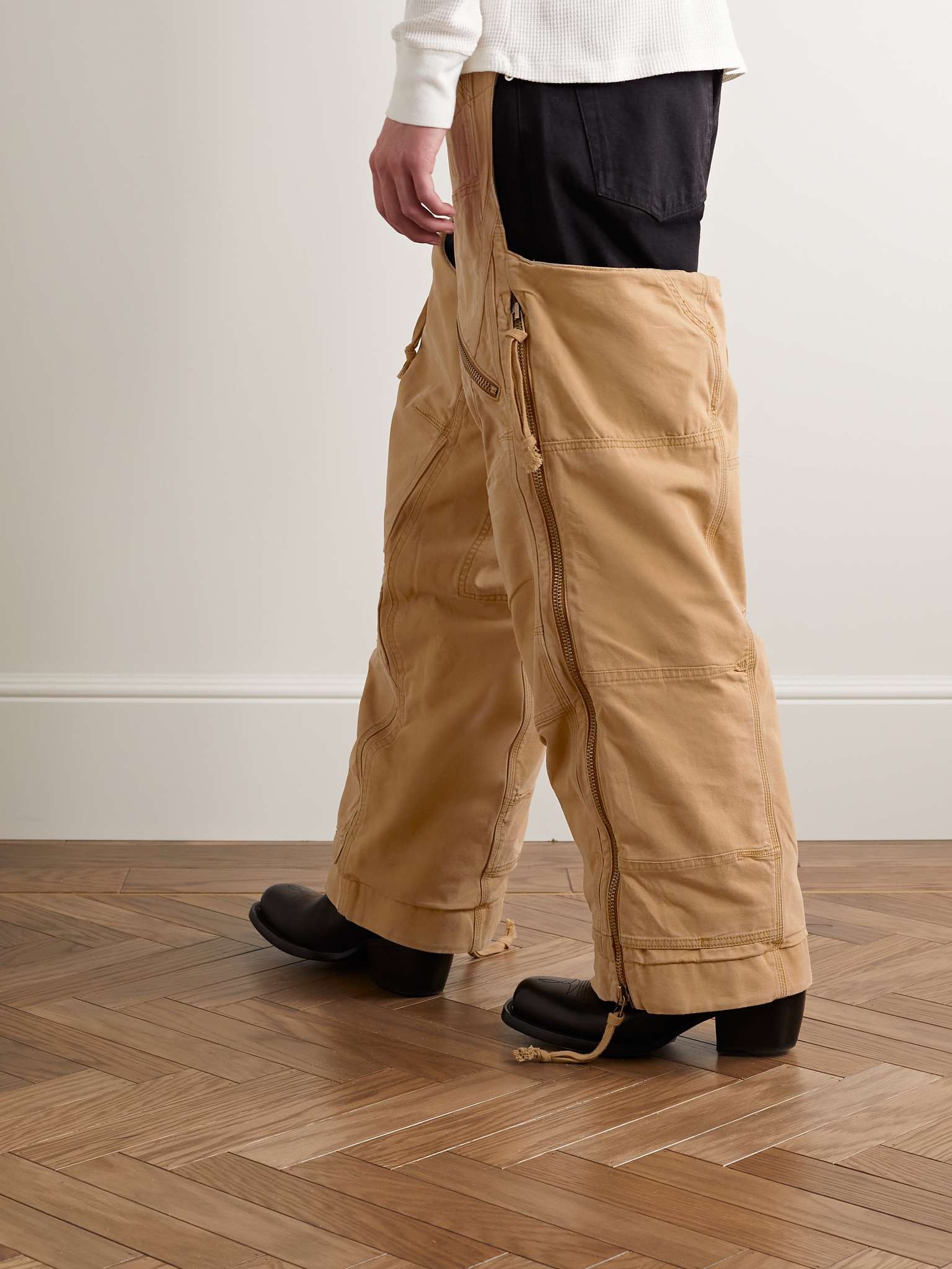 Wide-Leg Cotton-Canvas Chaps - 4
