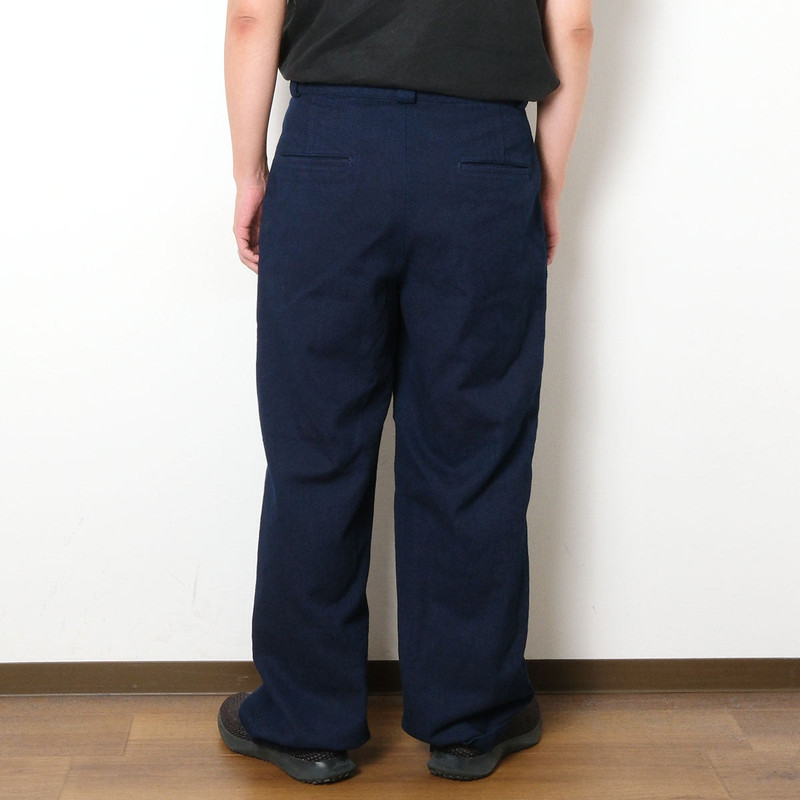 BLUE BLUE JAPAN - Honai Nijuori-Sashiko Tuck Wide Pants - 1020598 6