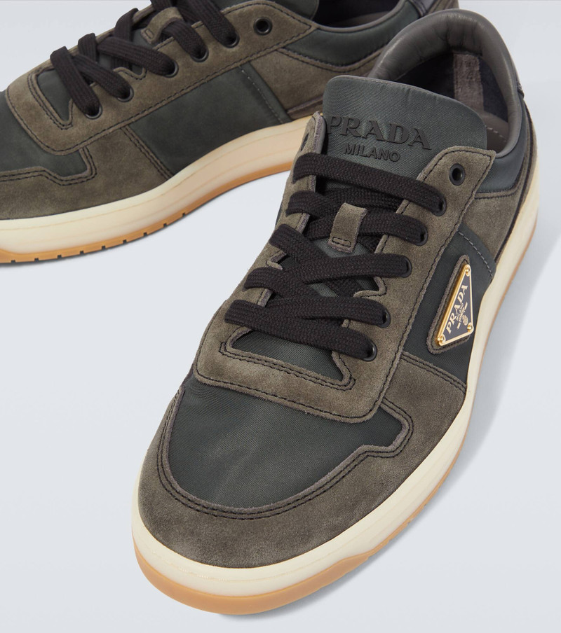 Re-Nylon and suede sneakers 3