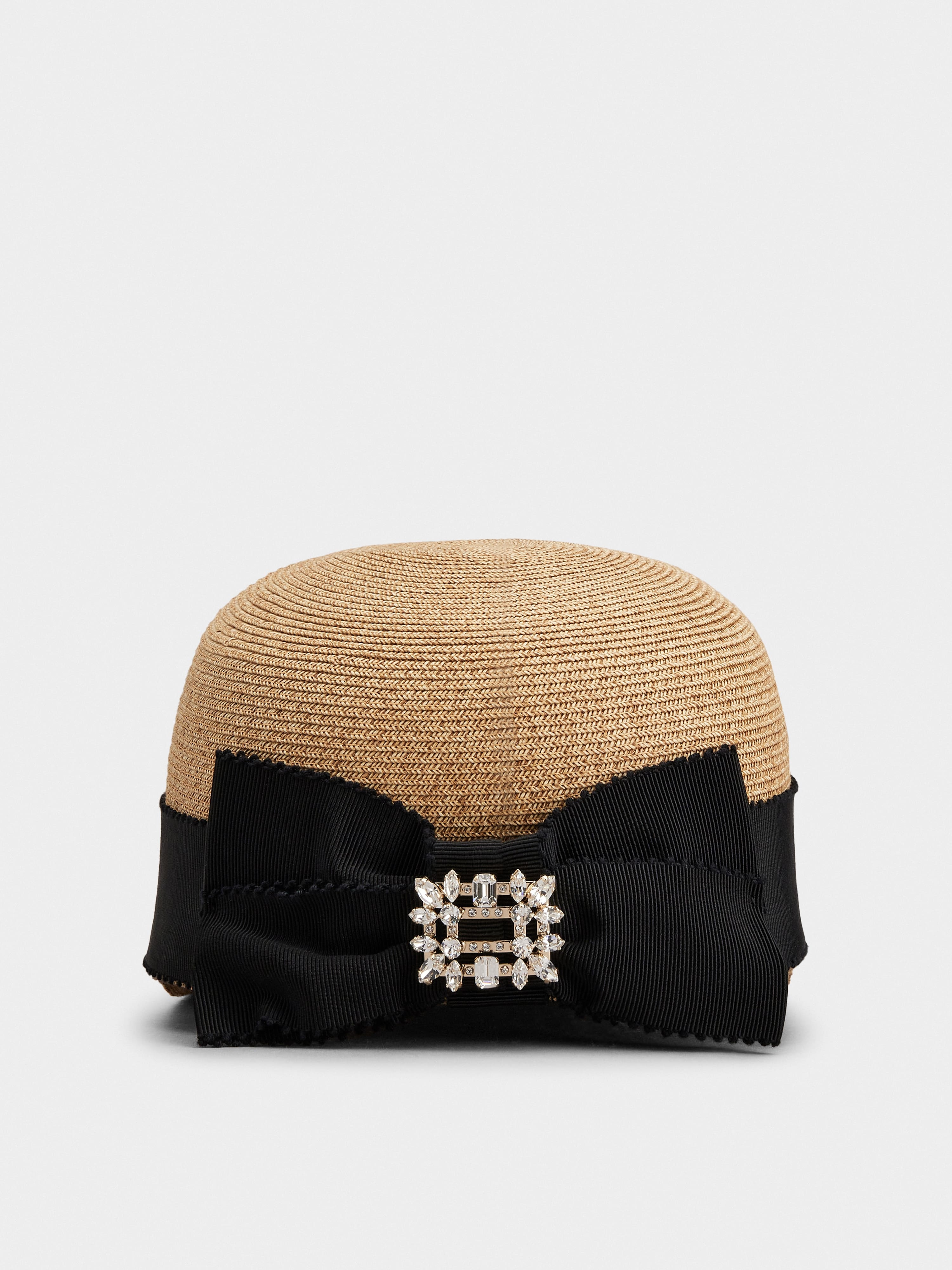 Broche Vivier Buckle Hat in Straw - 5