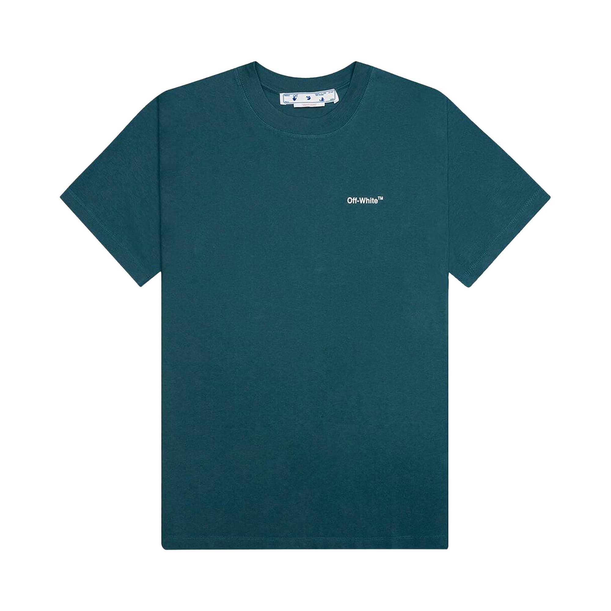 Off-White Chain Arrow Slim Short-Sleeve Tee 'Duck Green' - 1