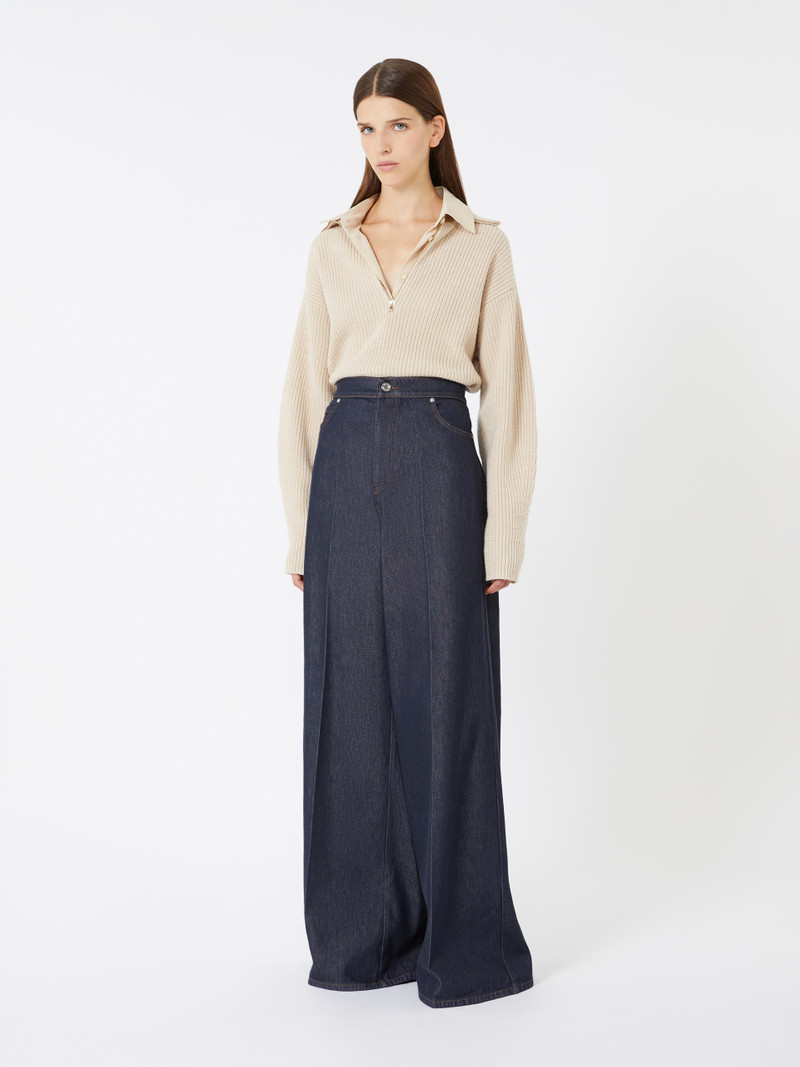 Max Mara NADAR Wool and cashmere jumper with zip outlook