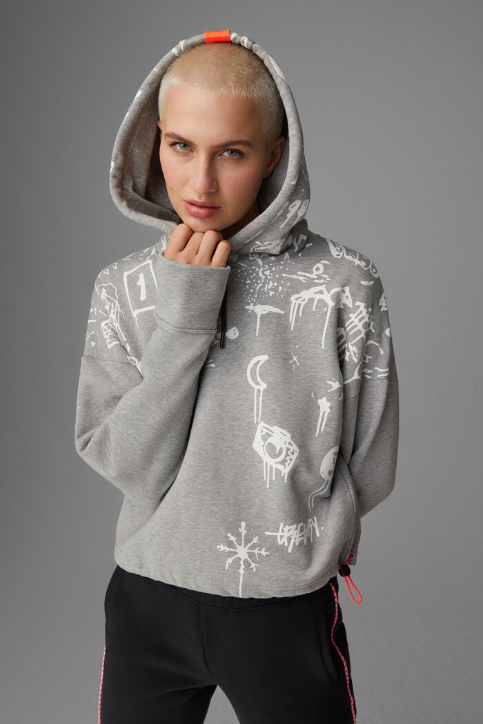 Cosa Sweatshirt hoodie in Gray/White - 2