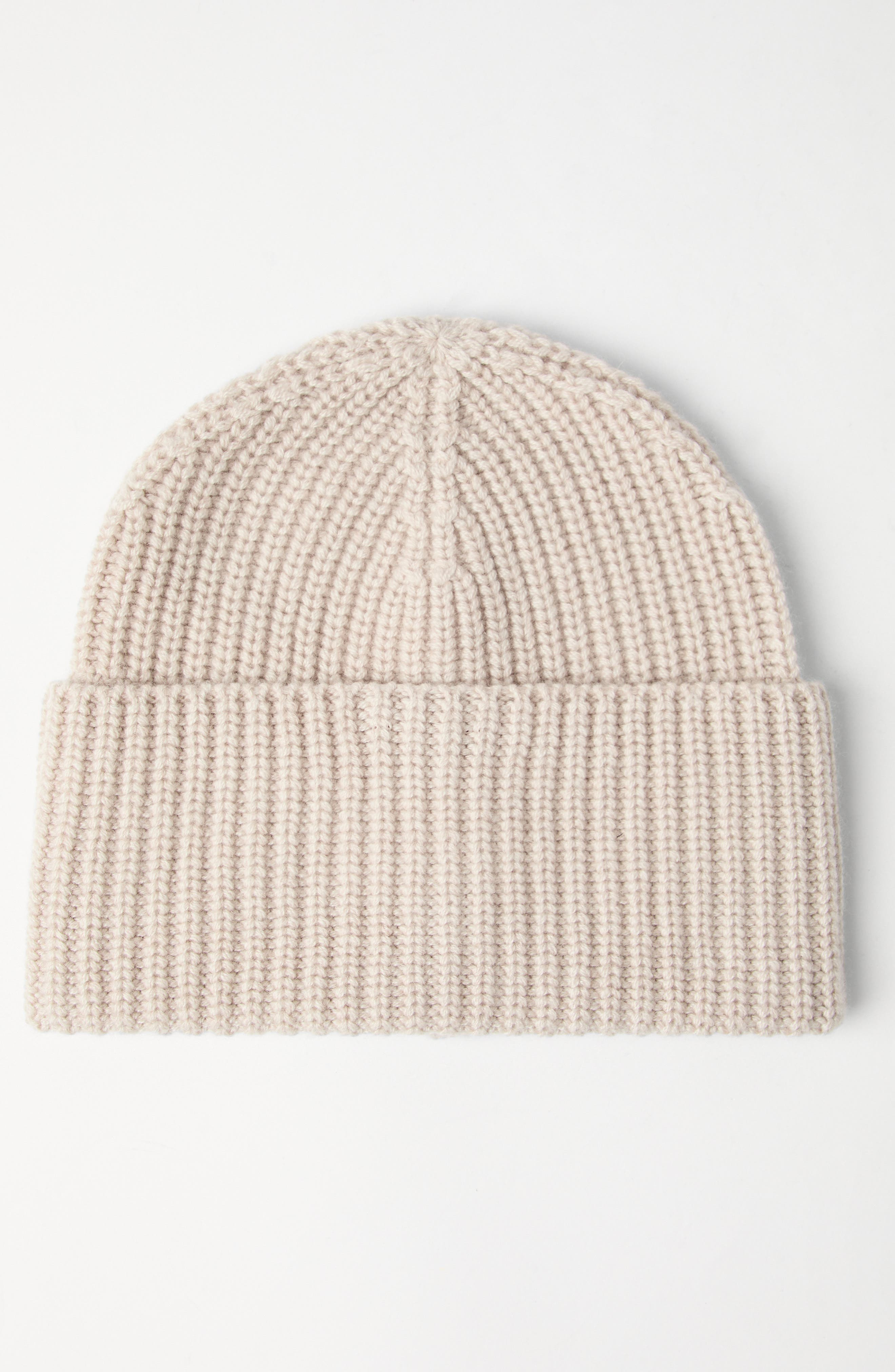 Brunello Cucinelli Cashmere rib knit beanie in Beige at Nordstrom - 2