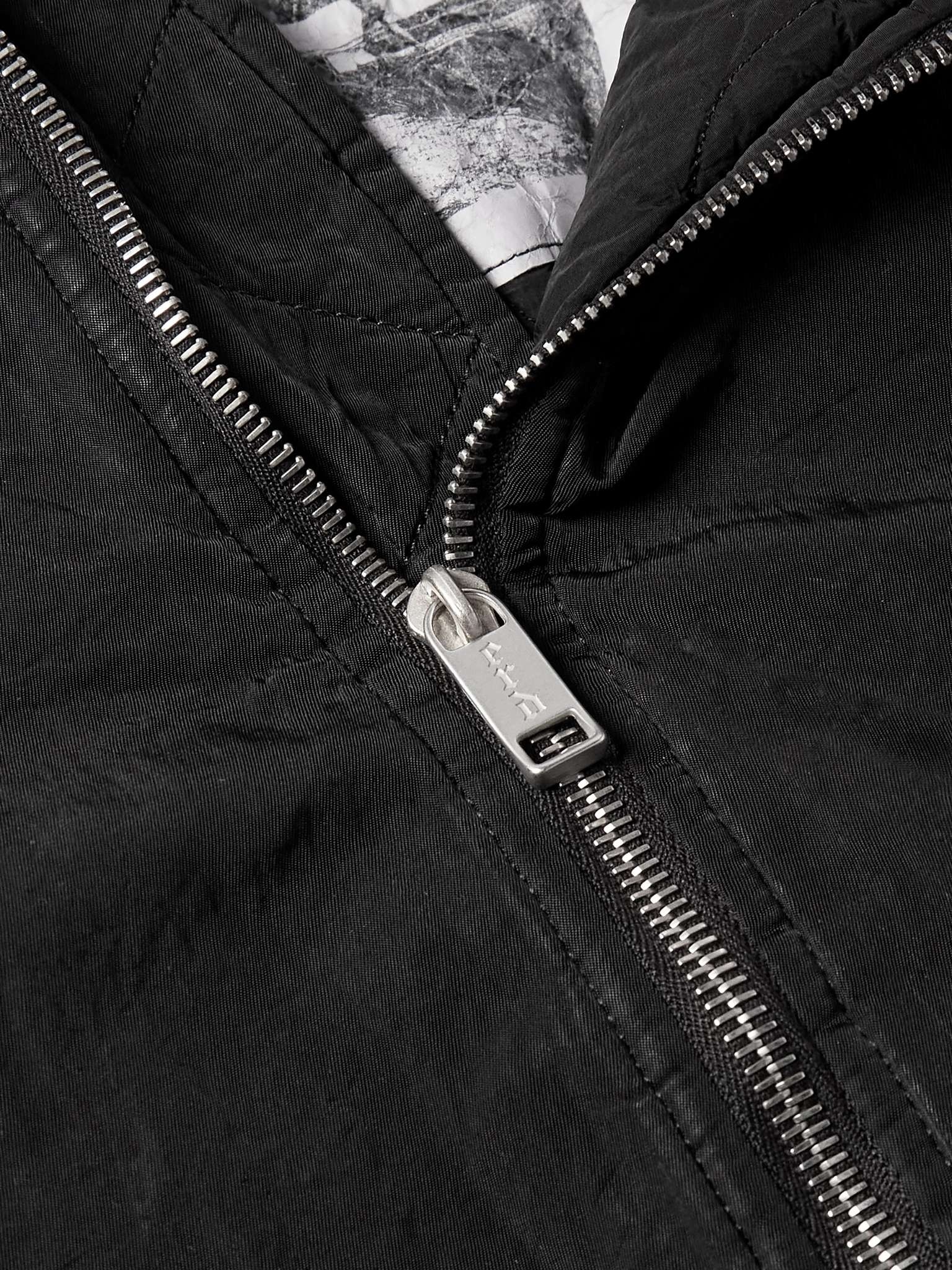 Padded Printed Crinkled-Shell Bomber Jacket - 4