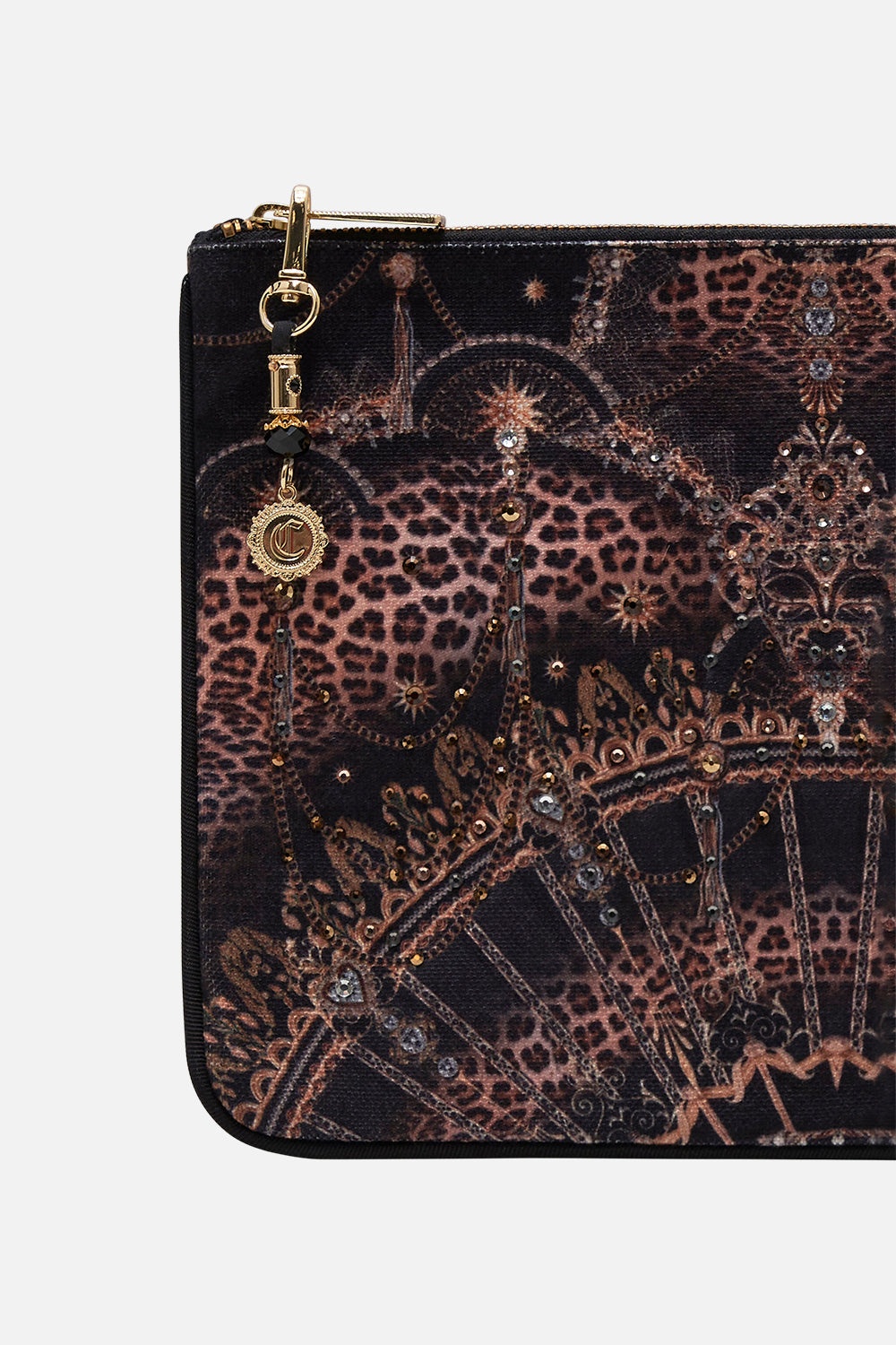 SMALL CANVAS CLUTCH MASKED AT MOONLIGHT - 2