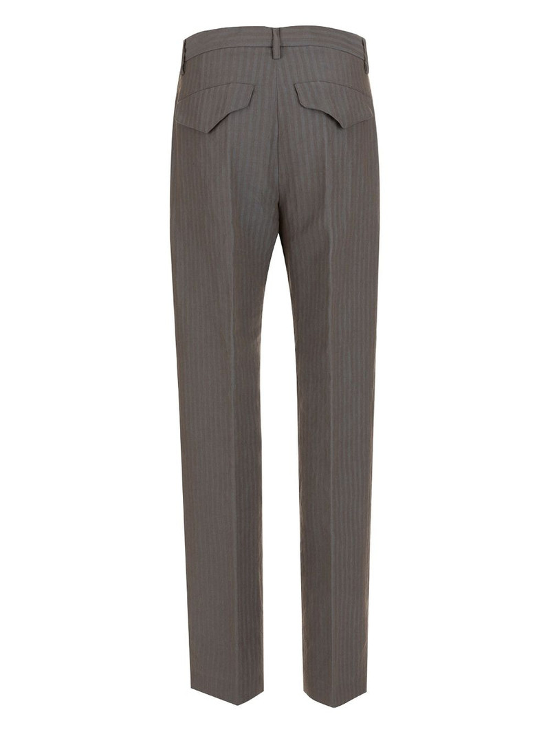 striped pleated trousers 3