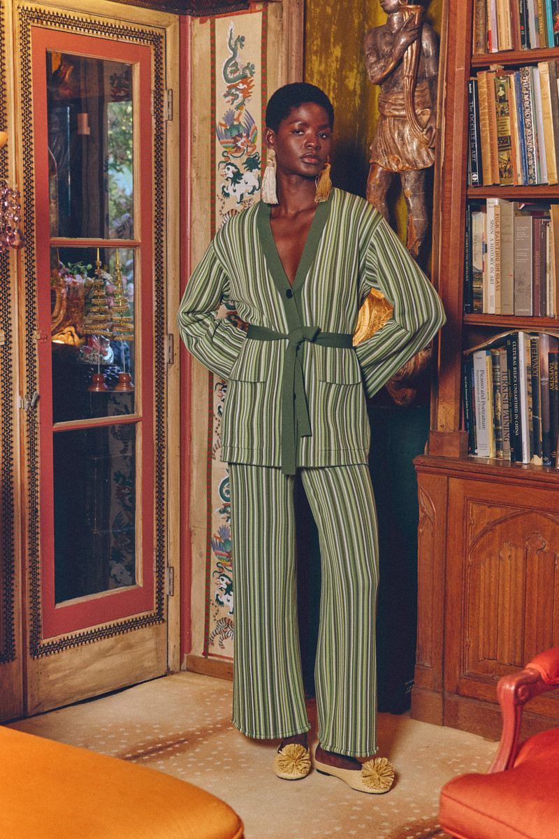 Jabber Knit Pant In Landscape Multi Stripe 6