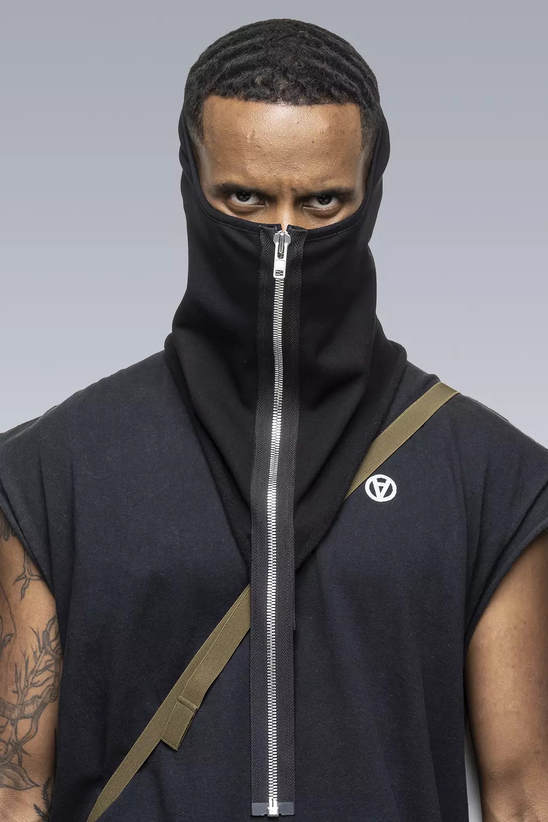 NG4-PS Modular Zippered Powerstretch® Neck Gaiter Black - 2