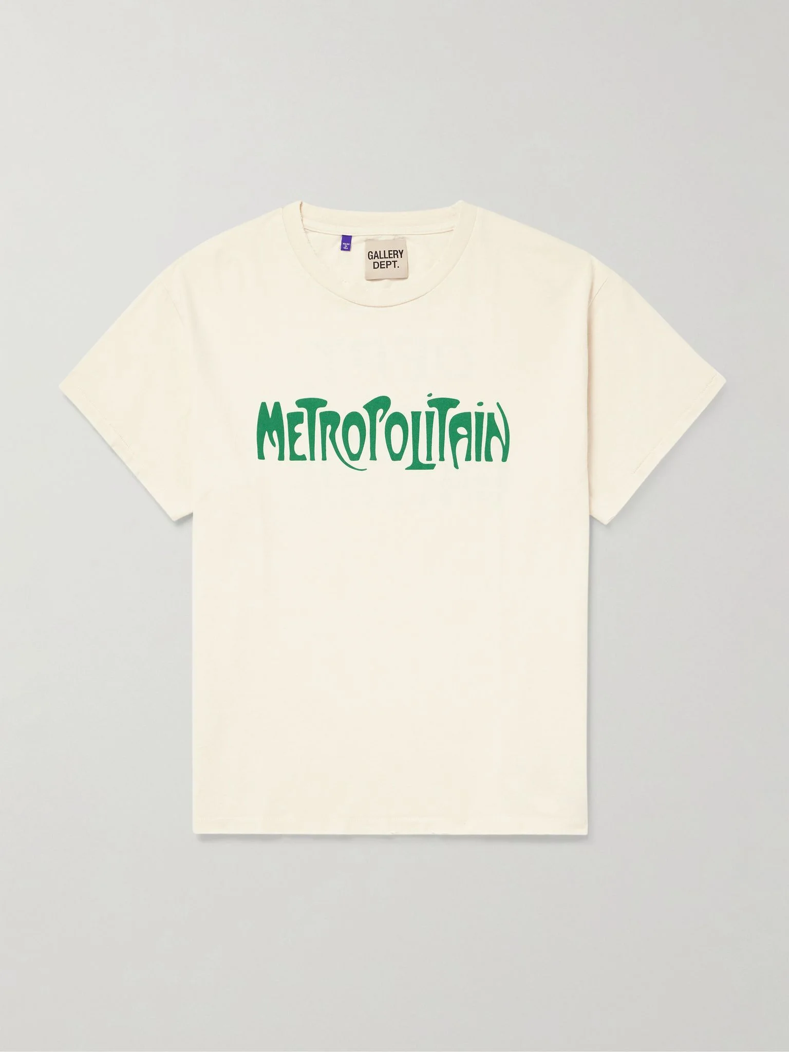 Self Title Printed Cotton-Jersey T-Shirt White - 1