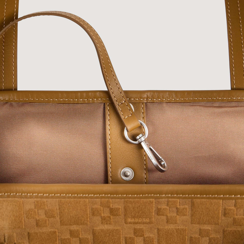 SPLIT LEATHER SHOPPING BAG 7