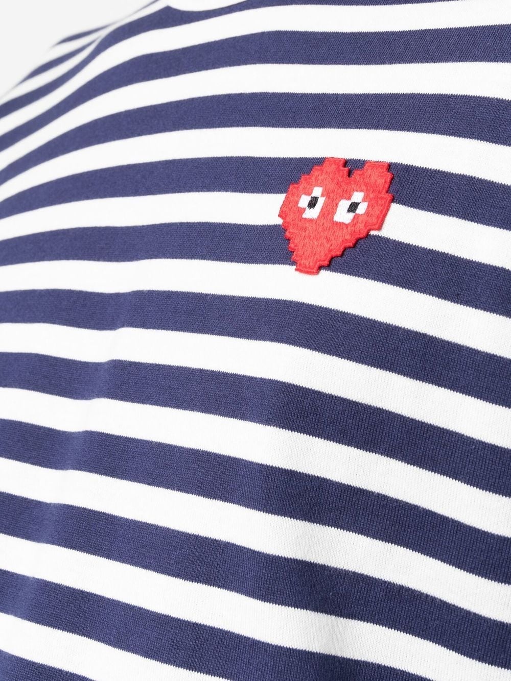 STRIPE-PATTERN COTTON T-SHIRT - 2