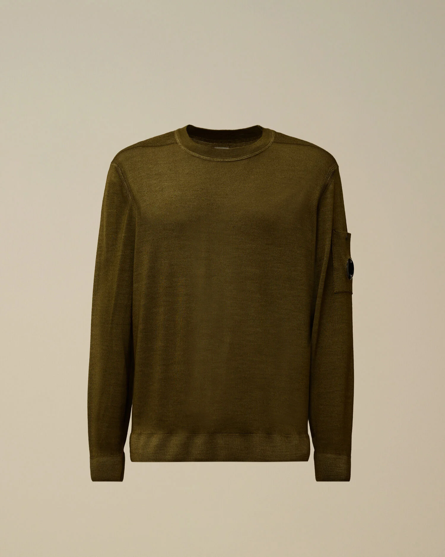 Merino Wool Crewneck Lens Sweater - 1