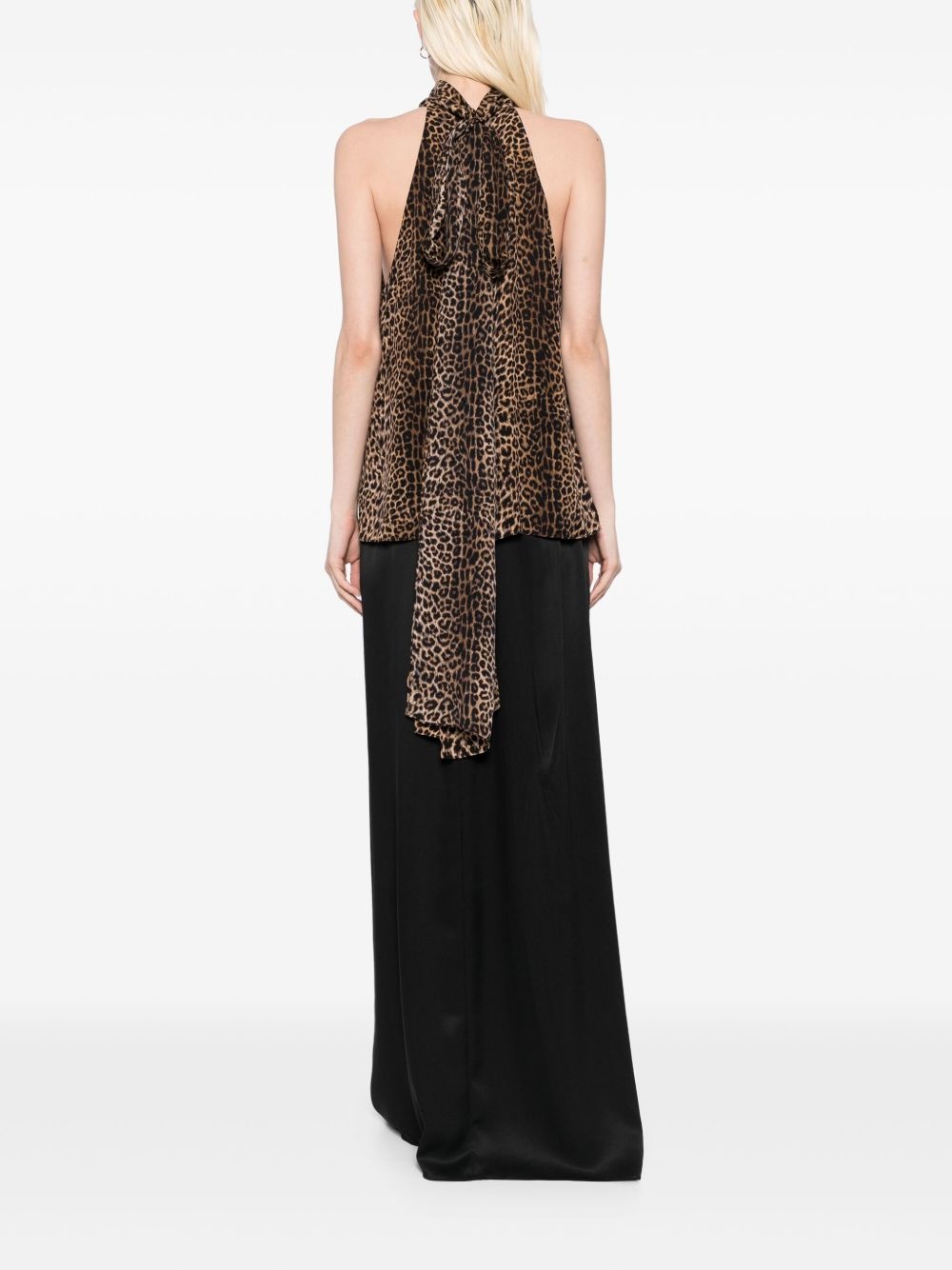 leopard-print tank top - 4