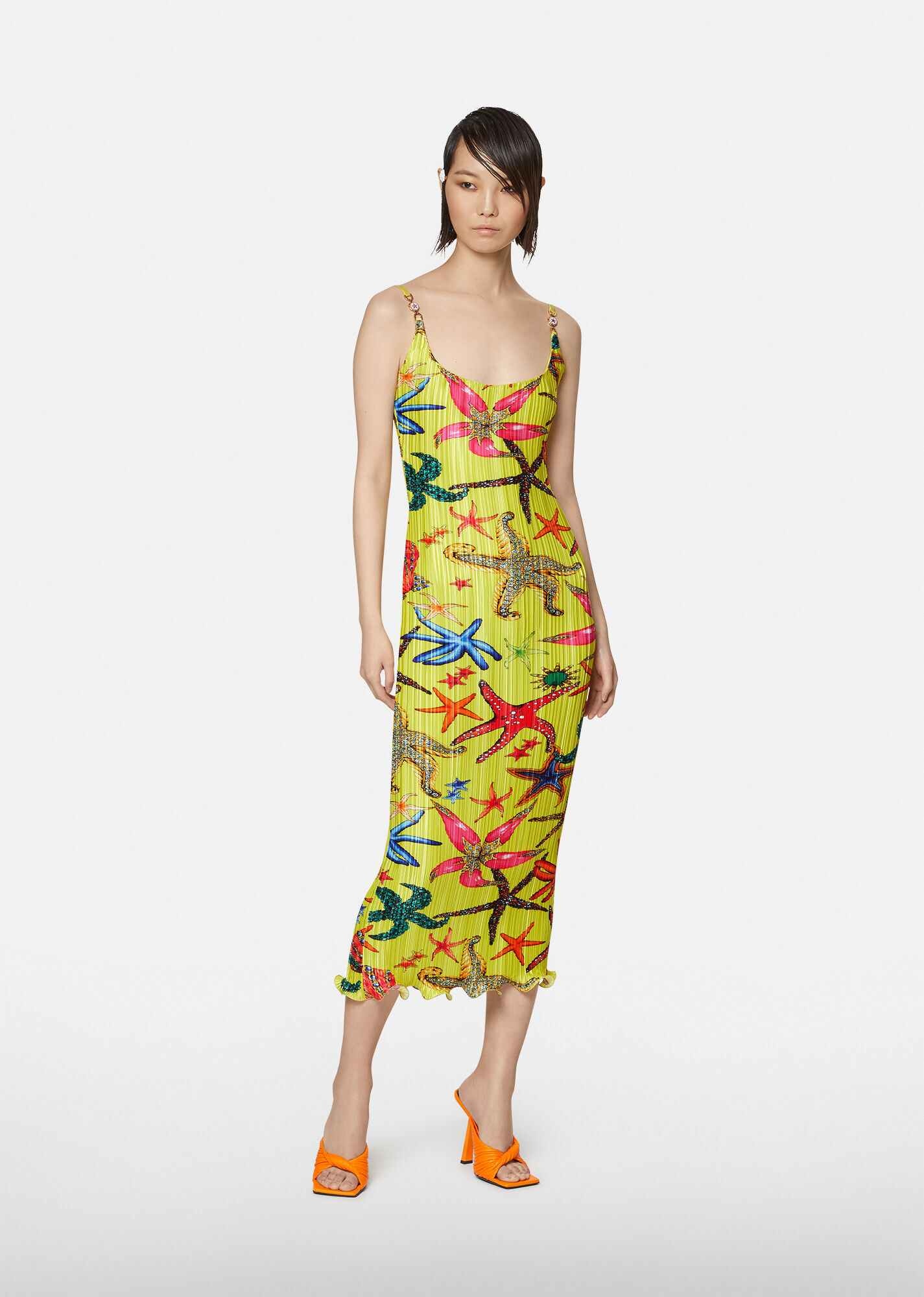 Trésor de la Mer Print Pleated Midi Dress - 2