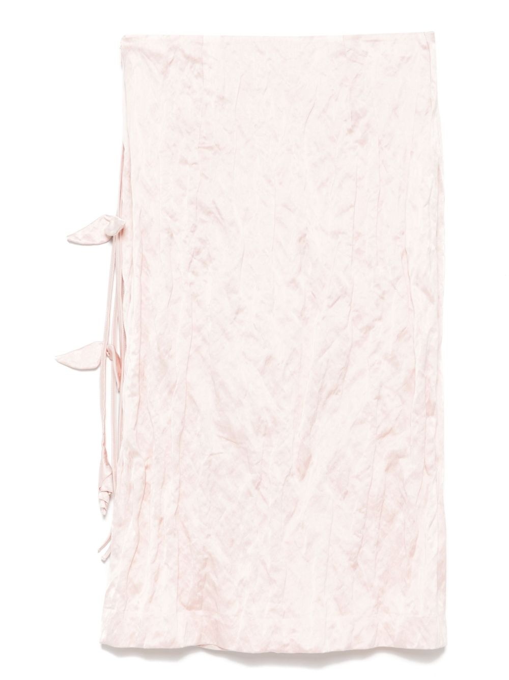 crinkled wrapped midi skirt - 2