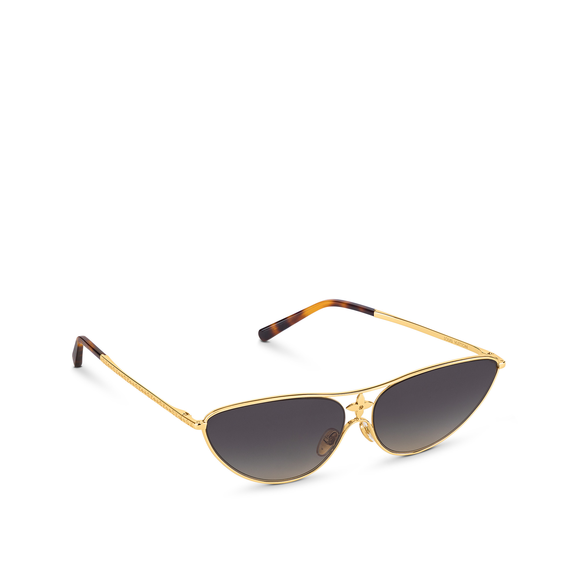 Louis Vuitton Grease Mask Sunglasses 2023 Ss, Gold, One Size