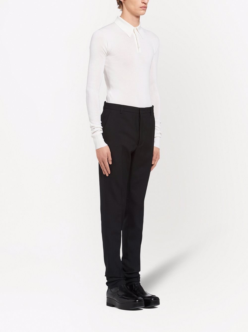 pressed-crease tailored trousers - 3