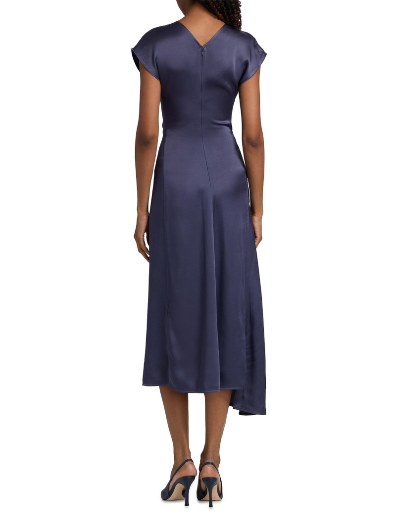 Women's Satin Twist Waist Midi-Dress - Eclipse 5
