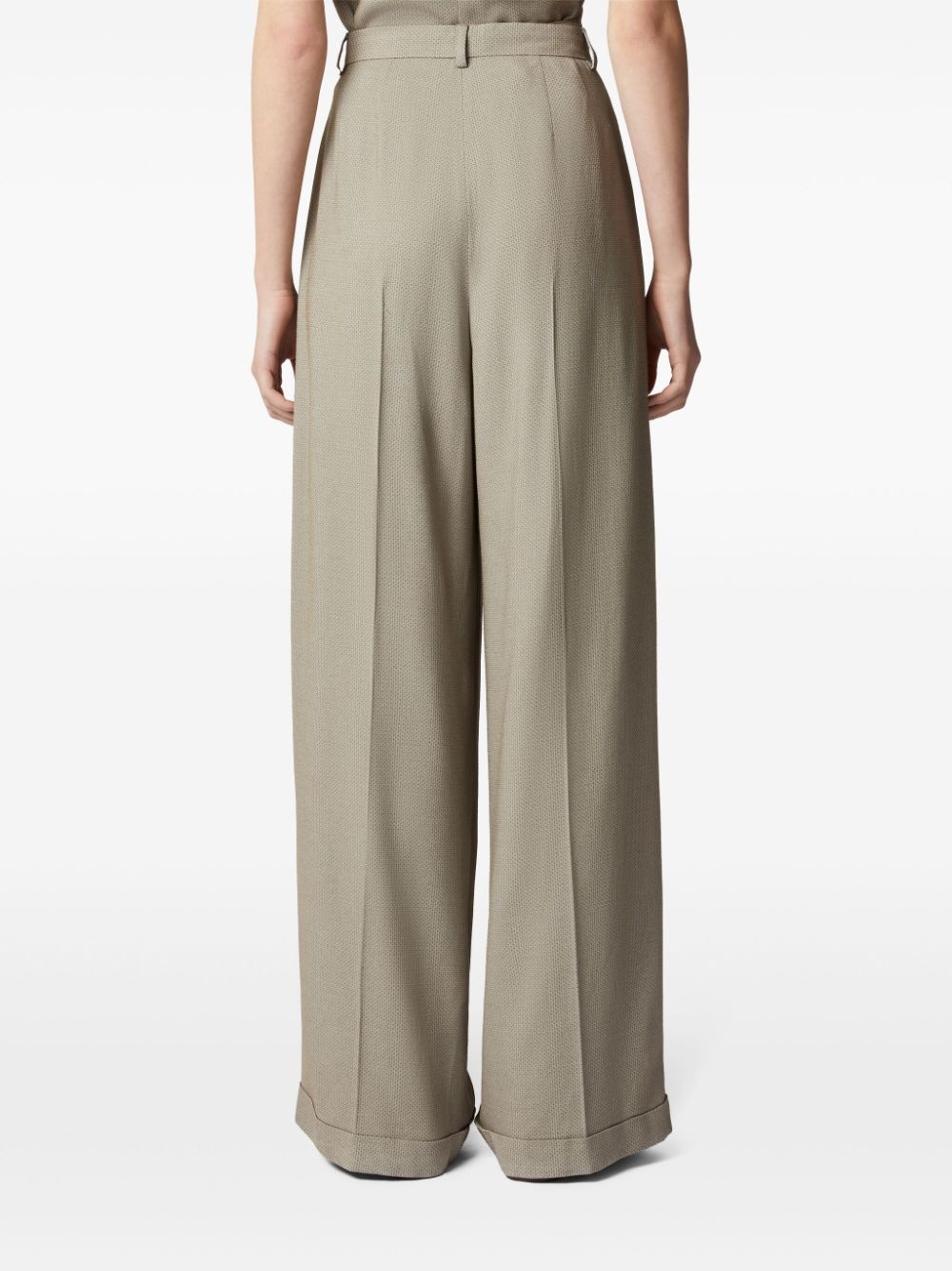 wide-leg tailored trousers - 4