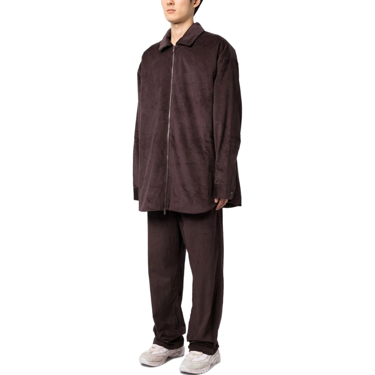 Fear of God Essentials Corduroy Shirt Jacket 'Purple Red' 202BT224125F - 4