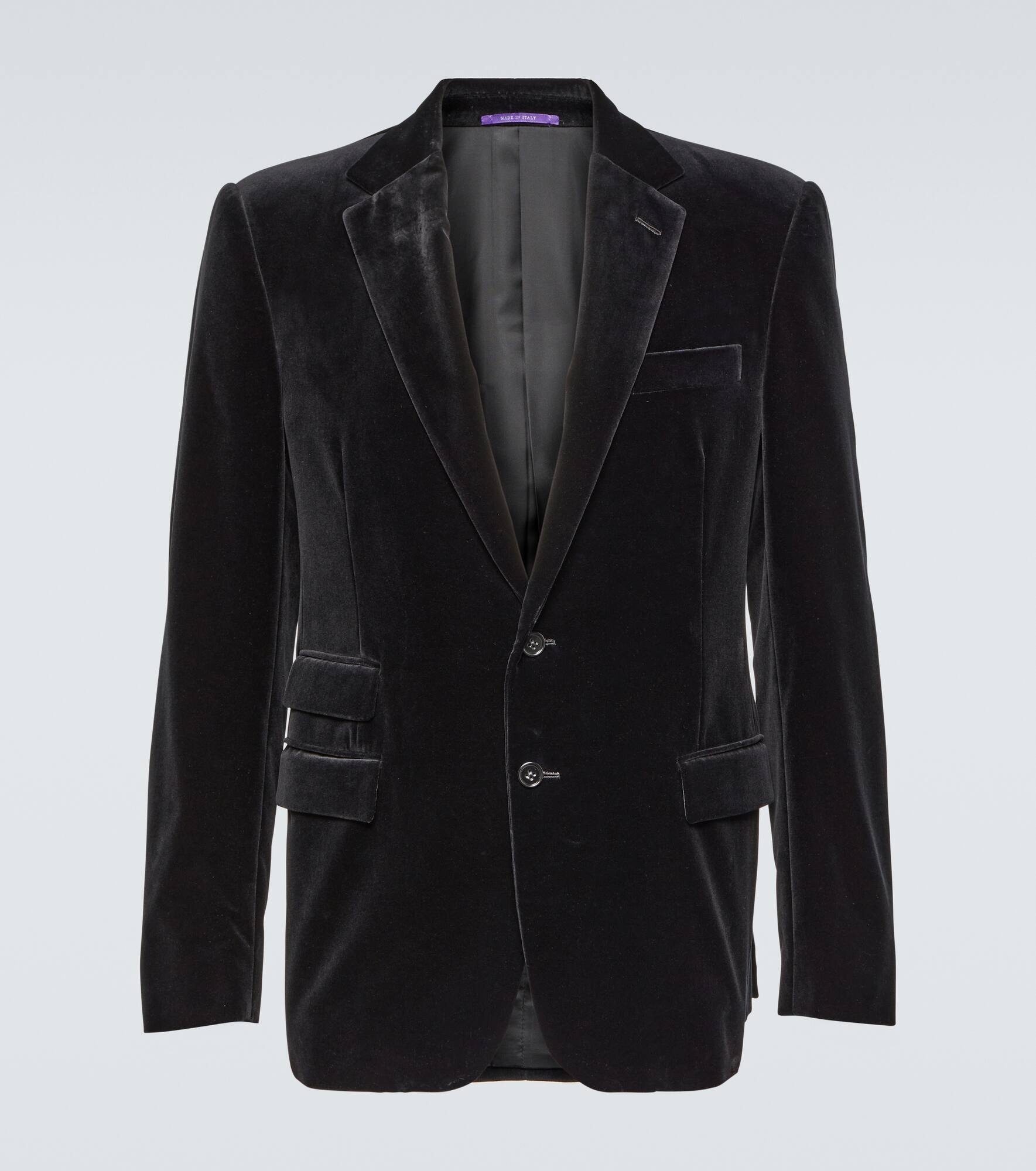 Cotton velvet suit jacket - 1