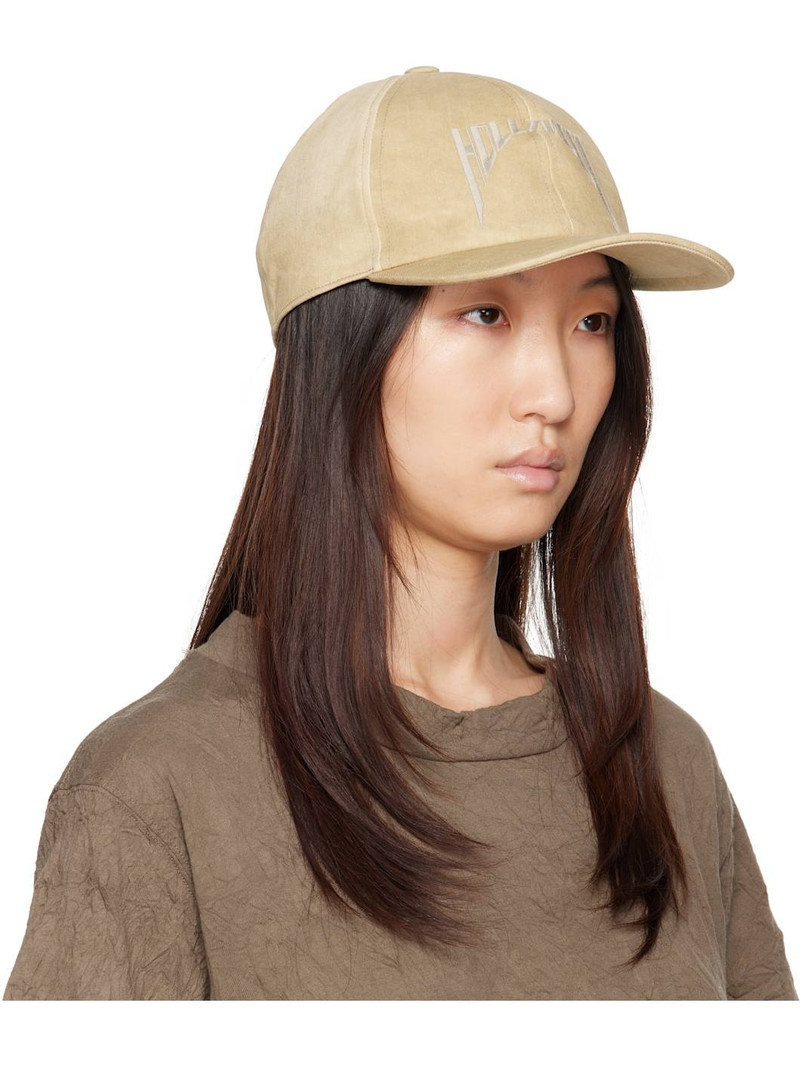 Rick Owens DRKSHDW Beige 'Hollywood' Baseball Cap outlook