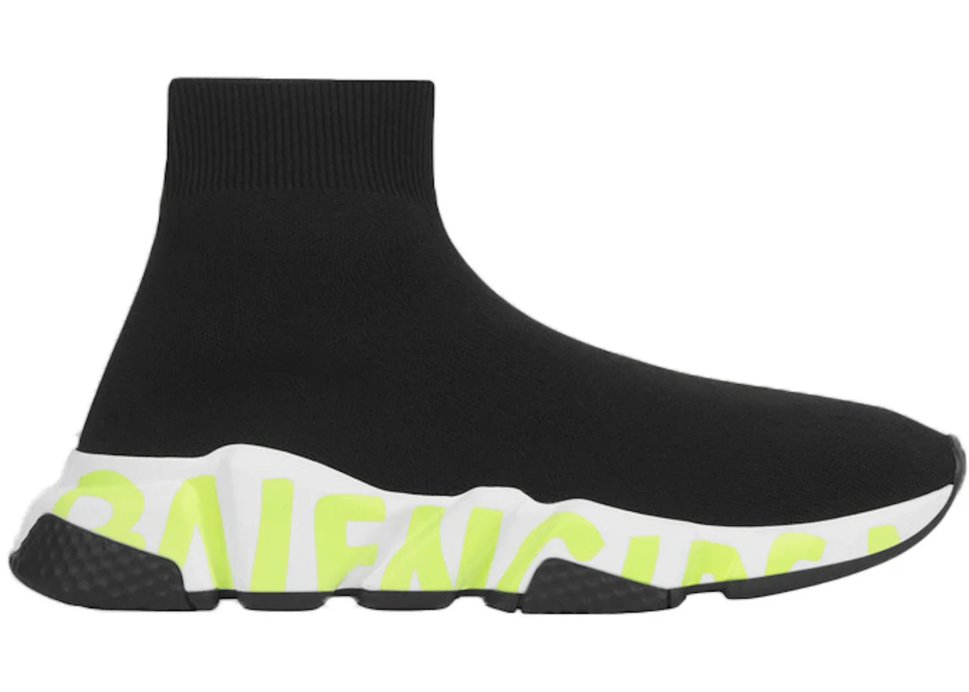 Balenciaga Graffiti Speed Black Fluo Green (Women's) - 1