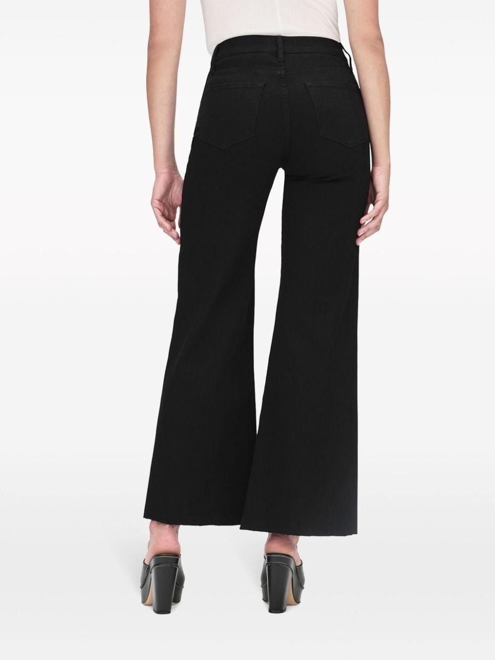 Le Palazzo high-rise wide-leg jeans - 4