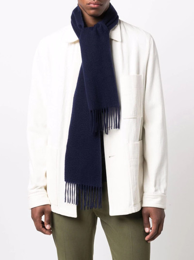 Paul Smith embroidered-logo cashmere scarf outlook