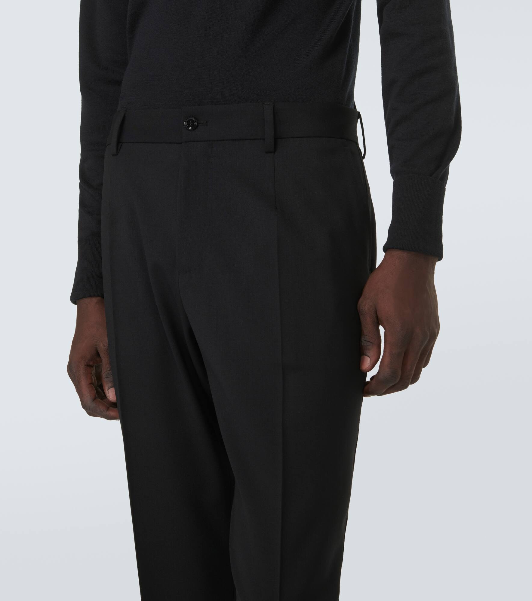 Wool-blend straight pants - 5