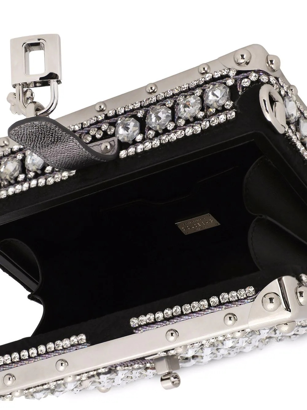 Dolce crystal-embellished box bag - 5