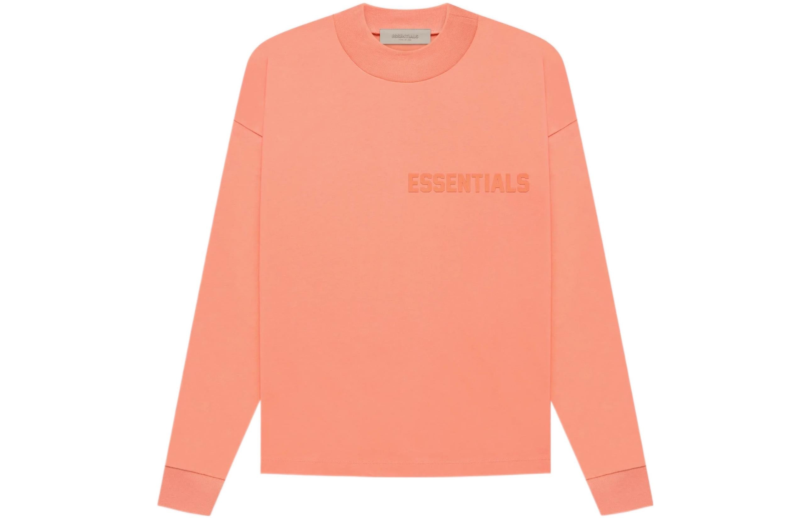 Fear of God Essentials FW22 Long Sleeve Tee Coral FOG-FW22-055 - 2