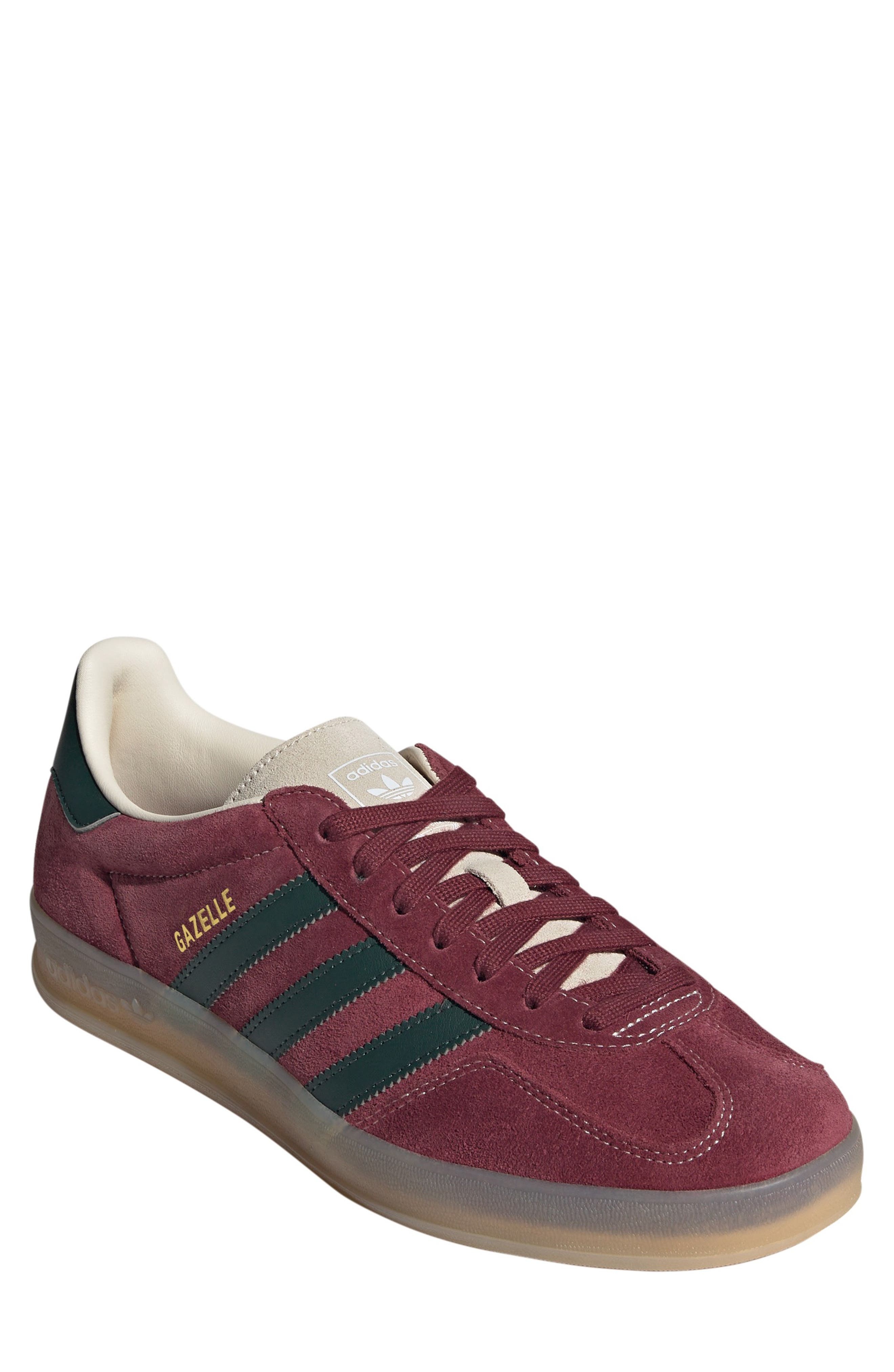 adidas Gazelle Indoor Sneaker in Shadow Red/green/white at Nordstrom - 1