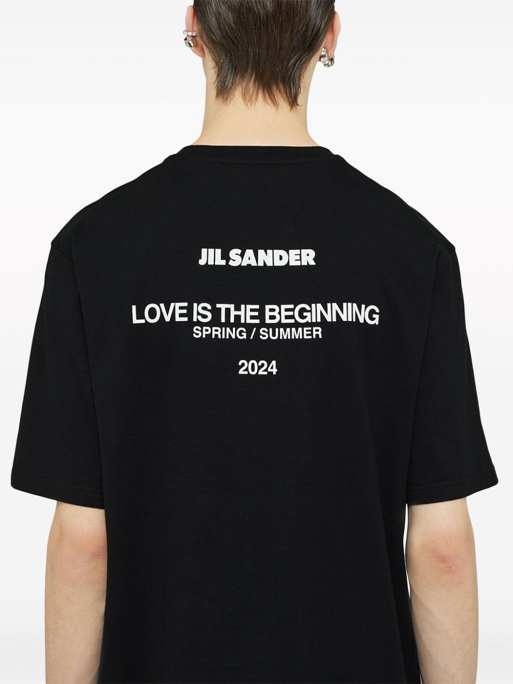 logo-print cotton T-shirt - 4