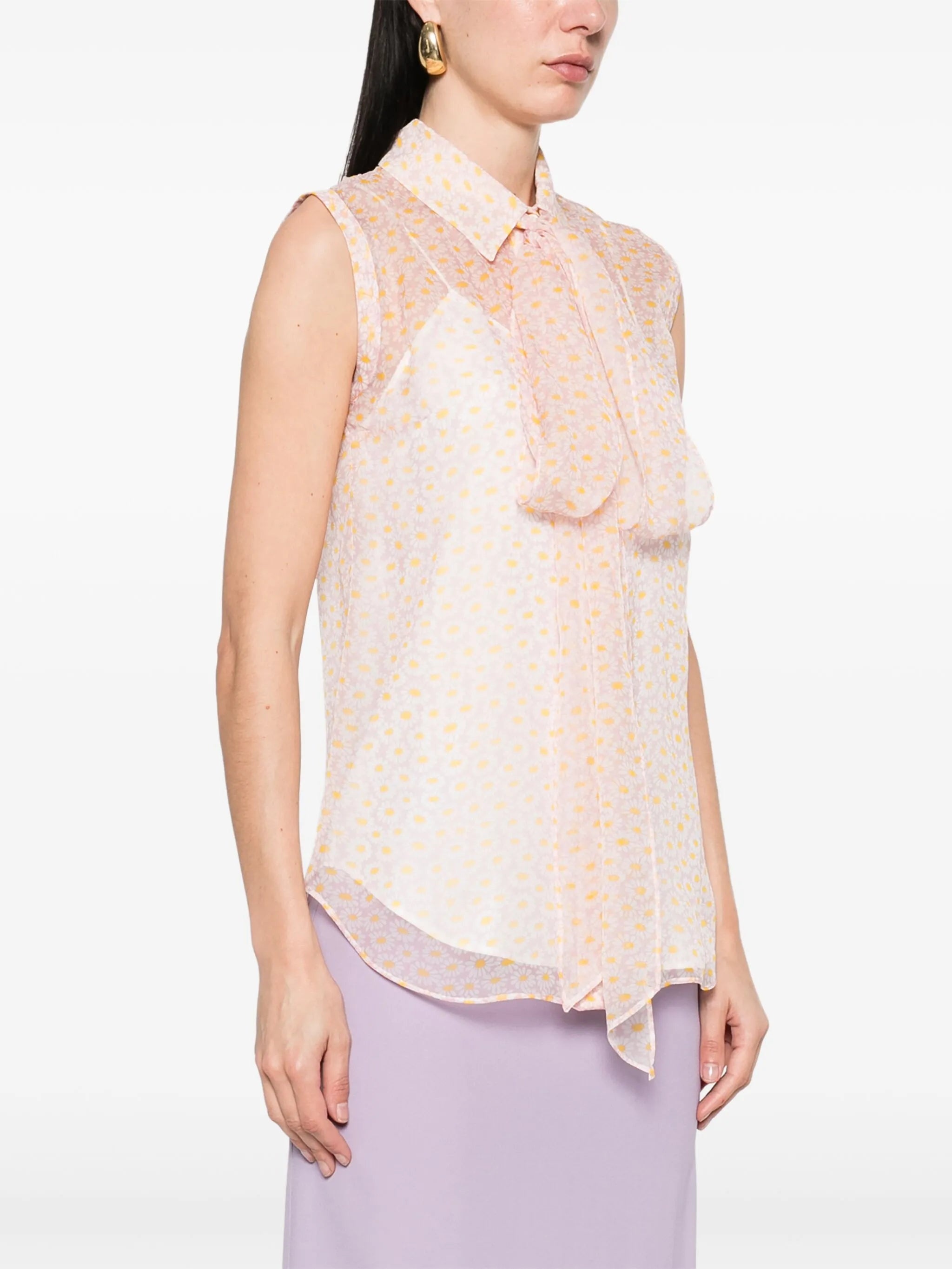 Printed Silk Top - 4
