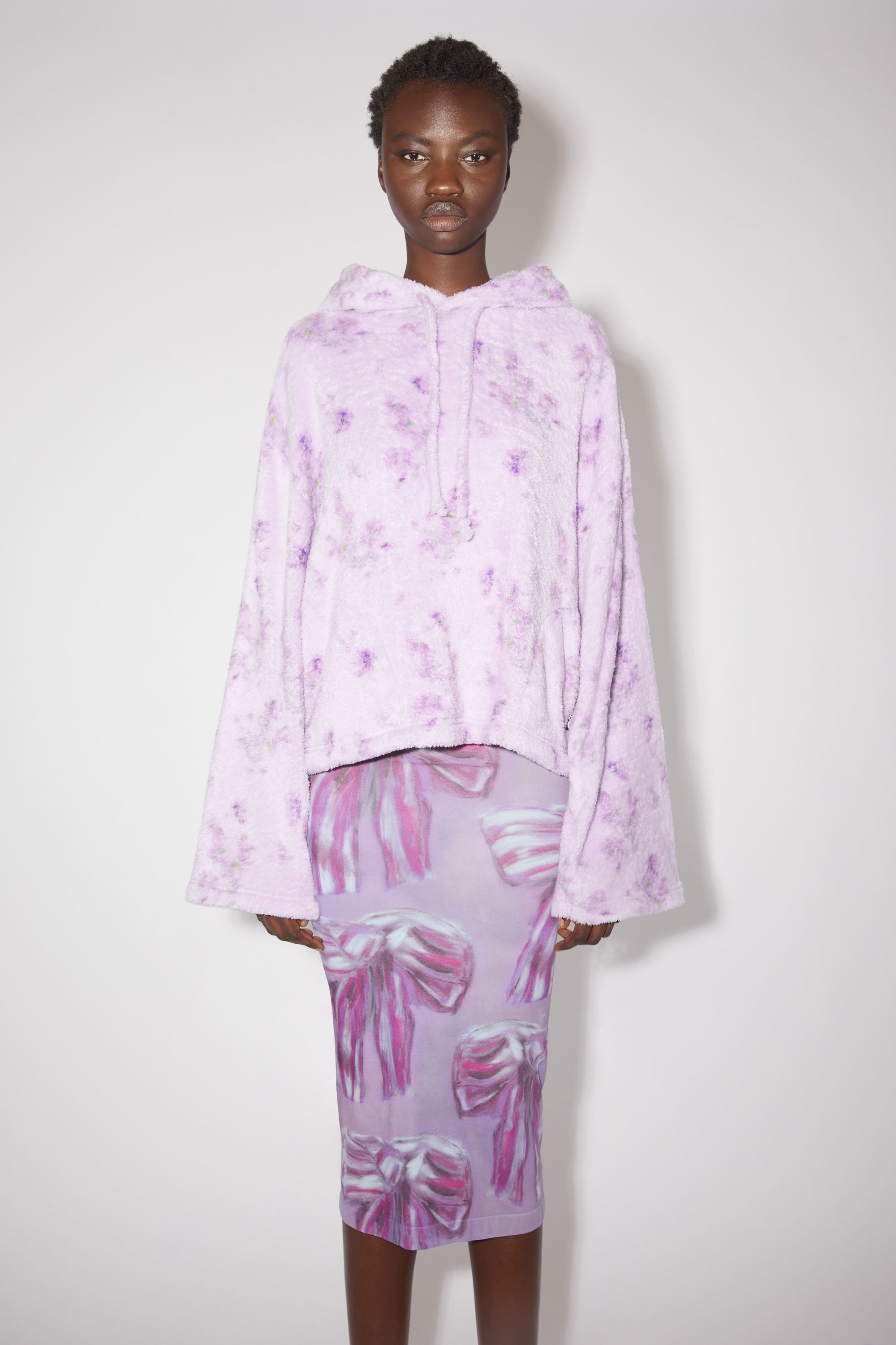 Teddy hooded sweatshirt - Orchid purple - 2
