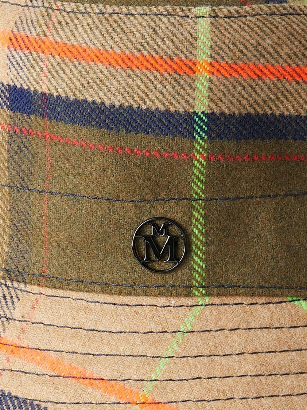 Angele tartan check bucket hat - 2