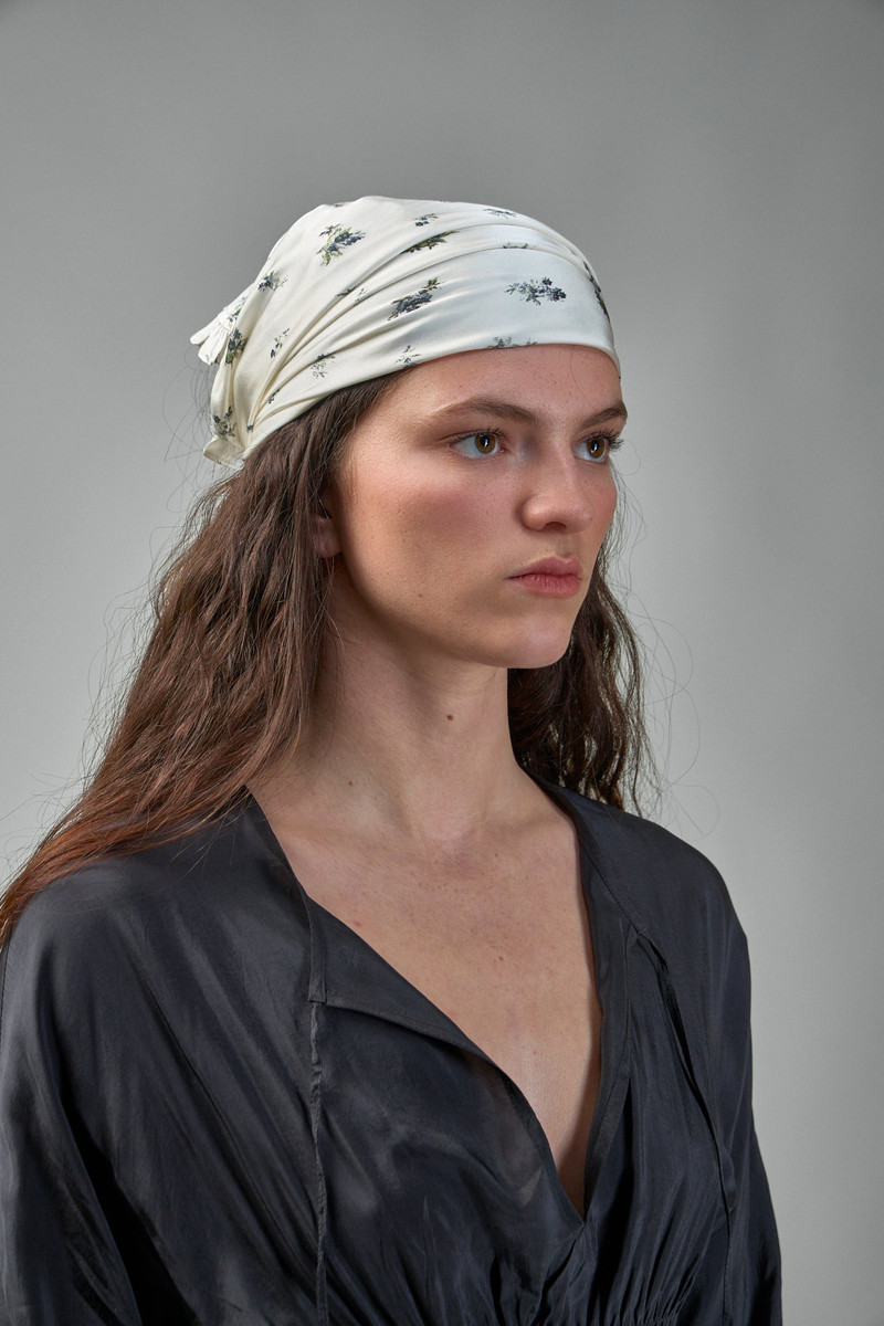 GANNI Printed Satin Scarf outlook