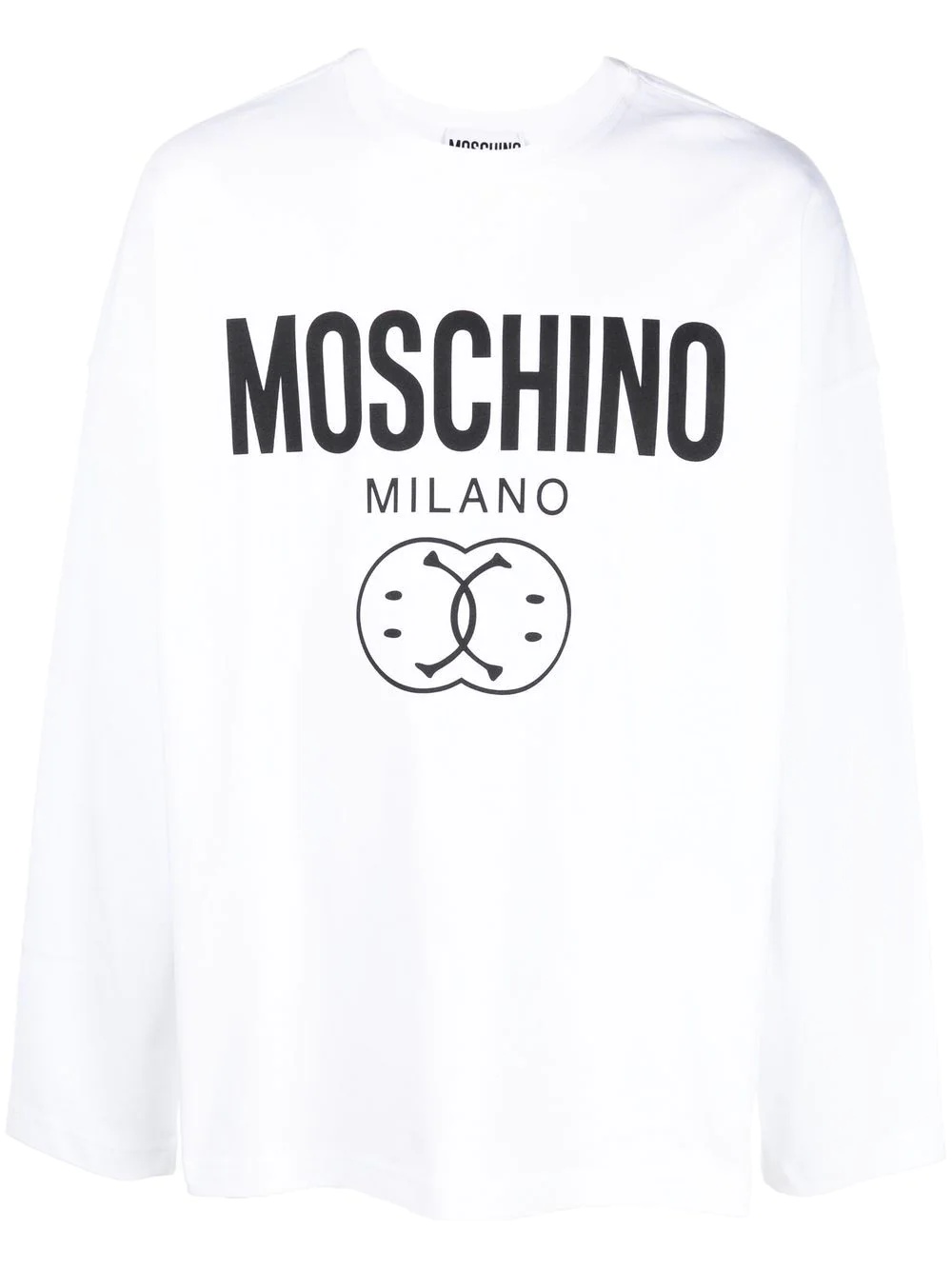 logo-print cotton sweatshirt - 1