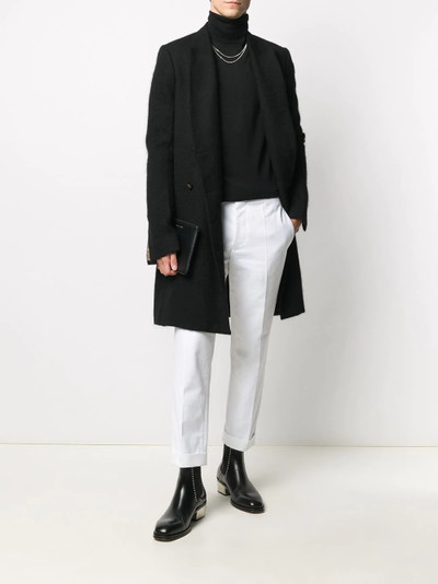 Haider Ackermann straight leg white trousers outlook