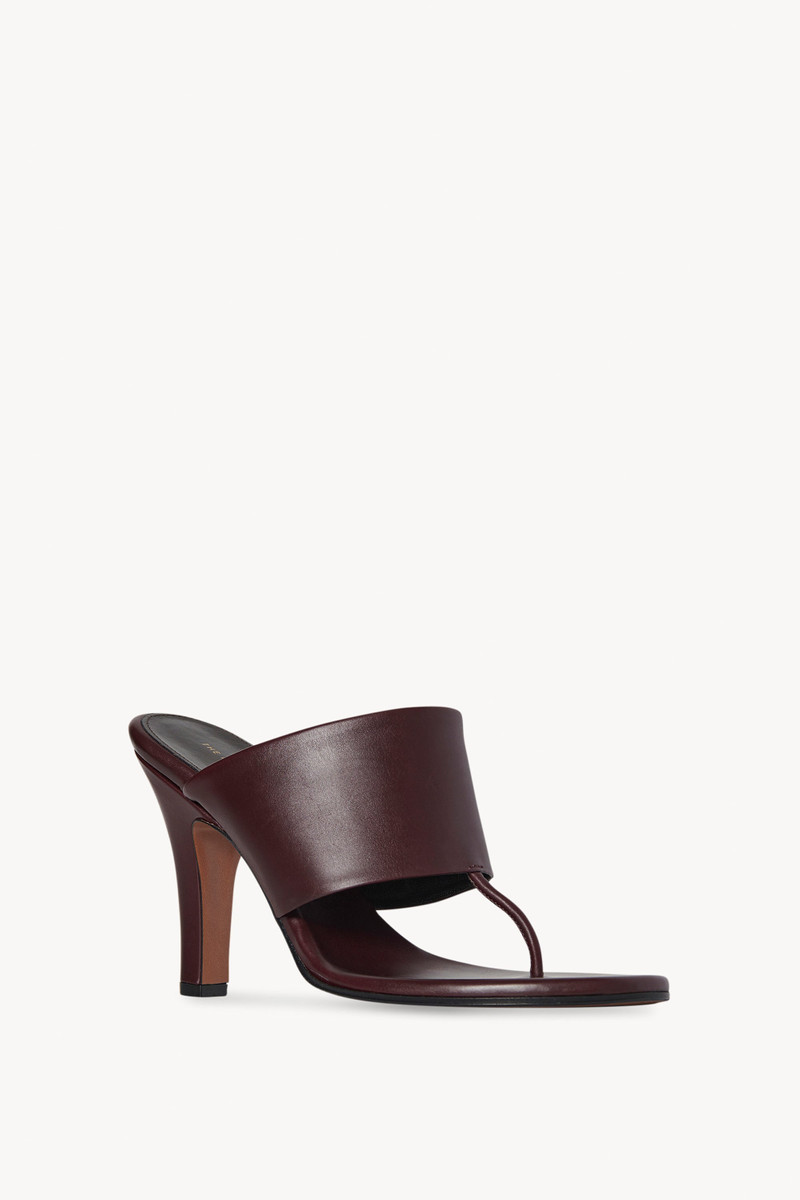The Row Signum Heeled Sandal in Leather outlook