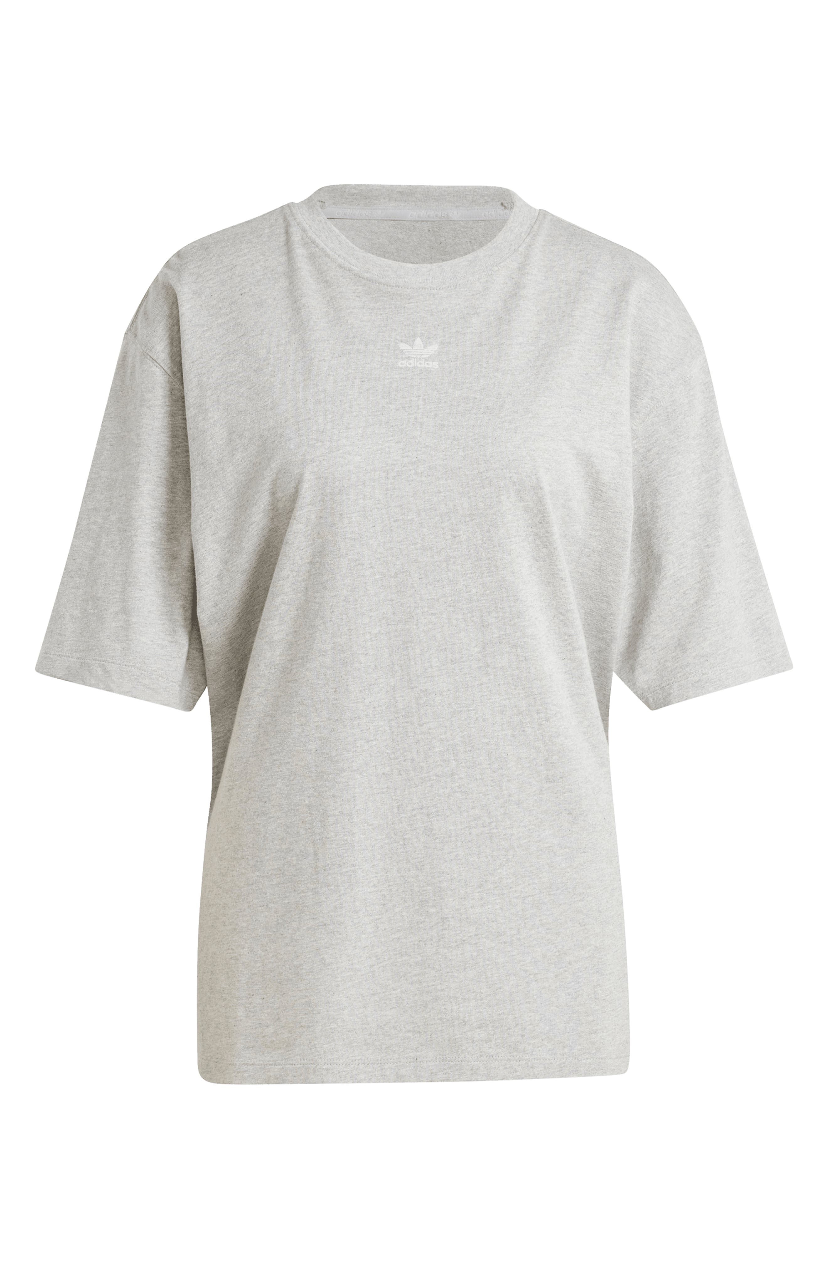 adidas Essentials Lifestyle Trefoil Logo Cotton T-Shirt in Mgreyh at Nordstrom - 4