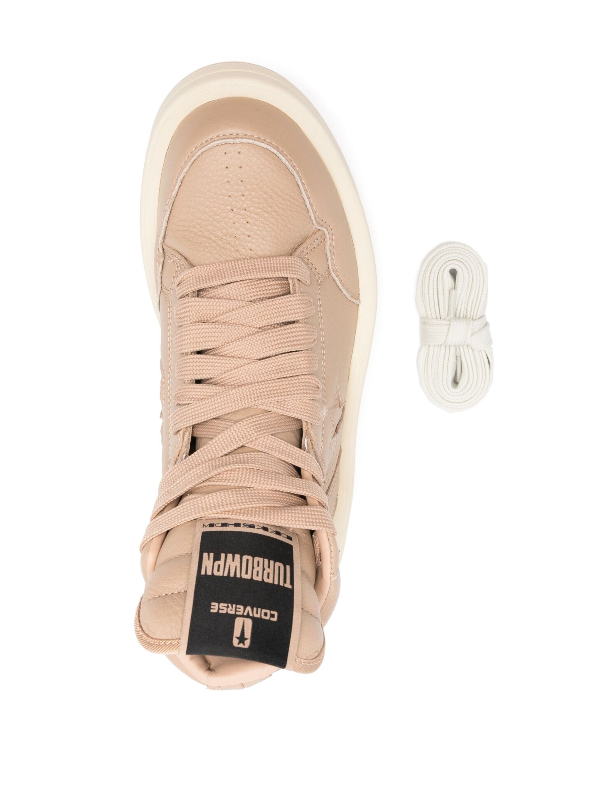 X Converse Beige High-Top Sneakers - 4